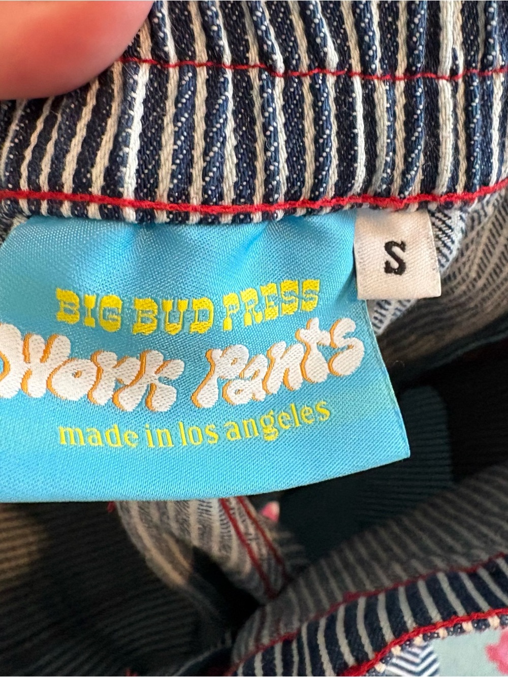 Big Bud Press work pants in railroad stripe - Picture 7 of 8